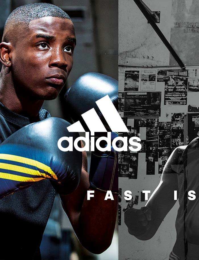 Beitragsbild von Floez Design Agentur - Produkteinführung Kampagne fuer Adidas Boxing - fast is feared